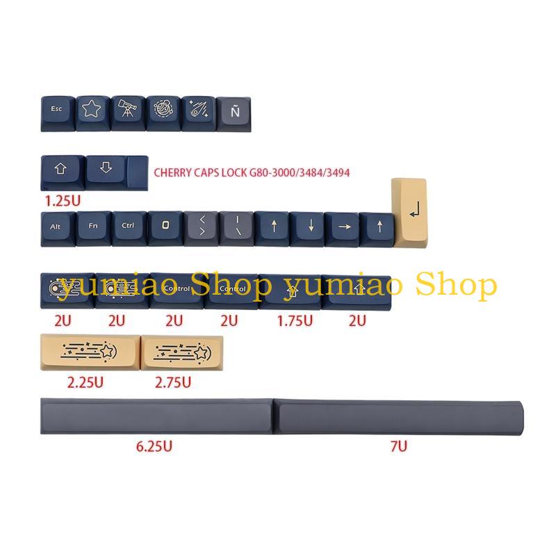 Keycaps Xda Profile Pbt Dye Sub - 587B per copritasti Copritasti PBT a