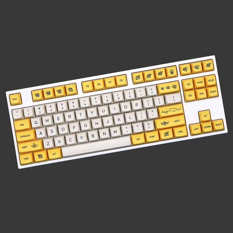 Keycaps Xda Profile Pbt Dye Sub - 140 tasti/set angelo o diavolo tema