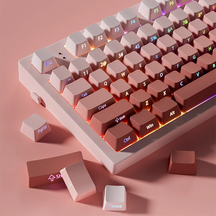 Keycaps Pbt Double Shot 104 Keys - OEM Profilo Gradiente Copritasti ISO Enter
