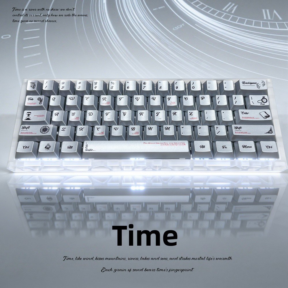 Keycaps Oem Profile 87 Keys - Keycaps in PBT con Vernice Metallica