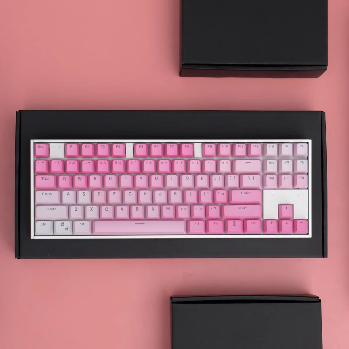 Keycaps Pbt Double Shot 104 Keys - 104 tasti sakura Pink Keycaps Double
