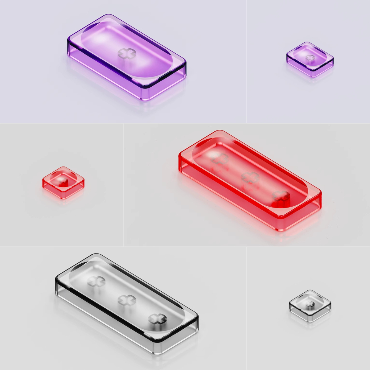 Keycaps Low Profile Choc - LCK Copritasto a basso profilo 1U/1.25U/1.5U/1.25U/2U