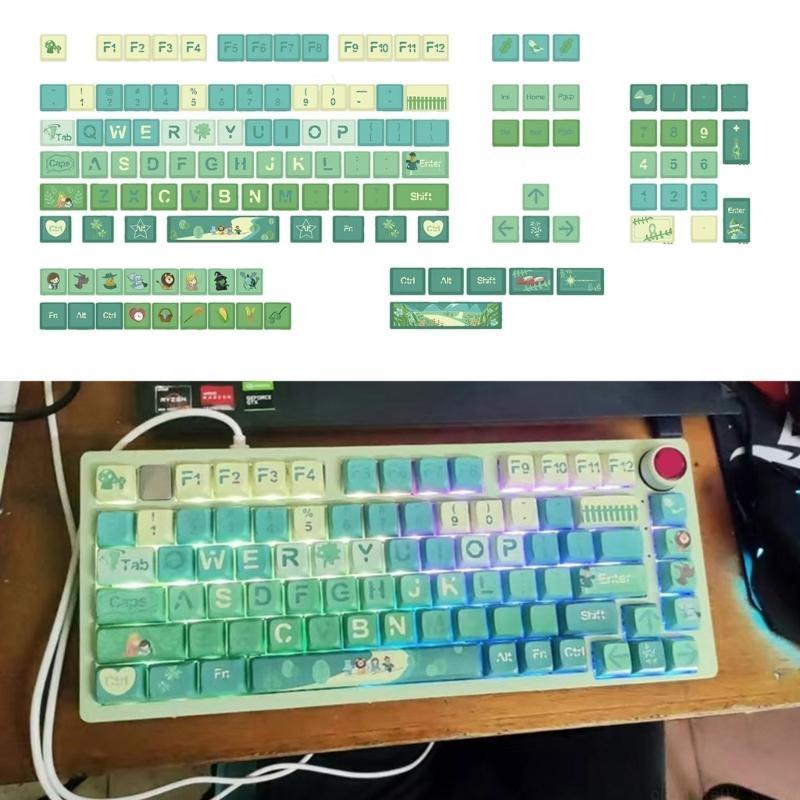 Keycaps Xda Profile Pbt Dye Sub - Copritasto verde 127Keys Profilo XDA Copritasto
