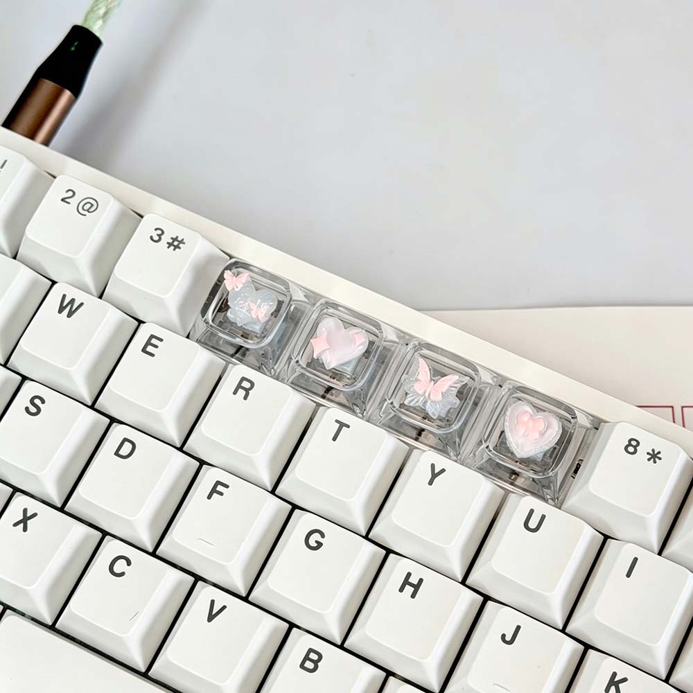 Keycaps Artisan Resin Handmade - Nuovissimo set di 4 tasti in