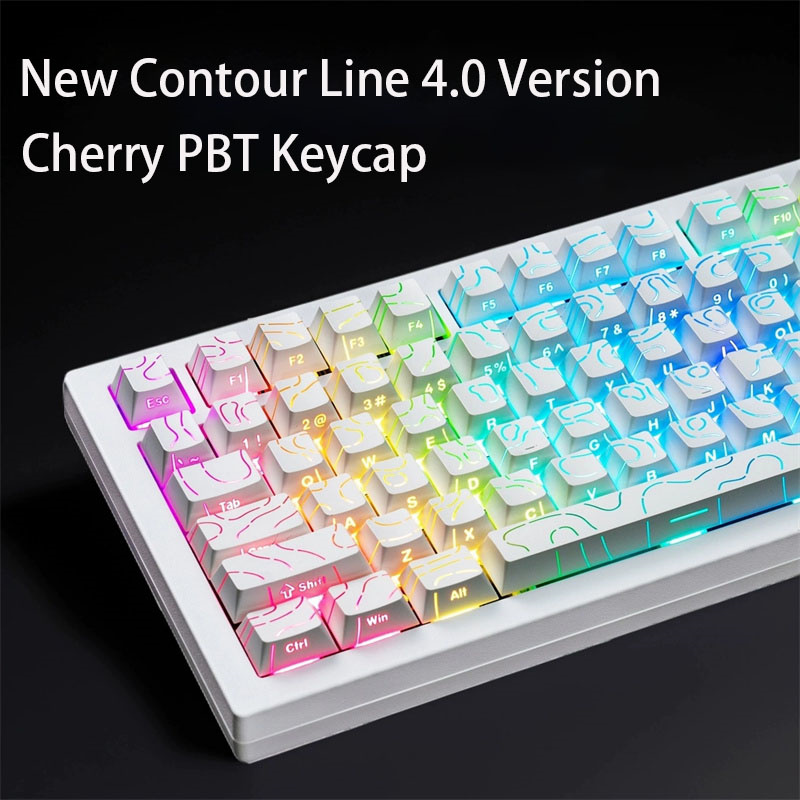 Keycaps Pbt Double Shot 104 Keys - NUOVA Linea di Contorno 4.0 Versione