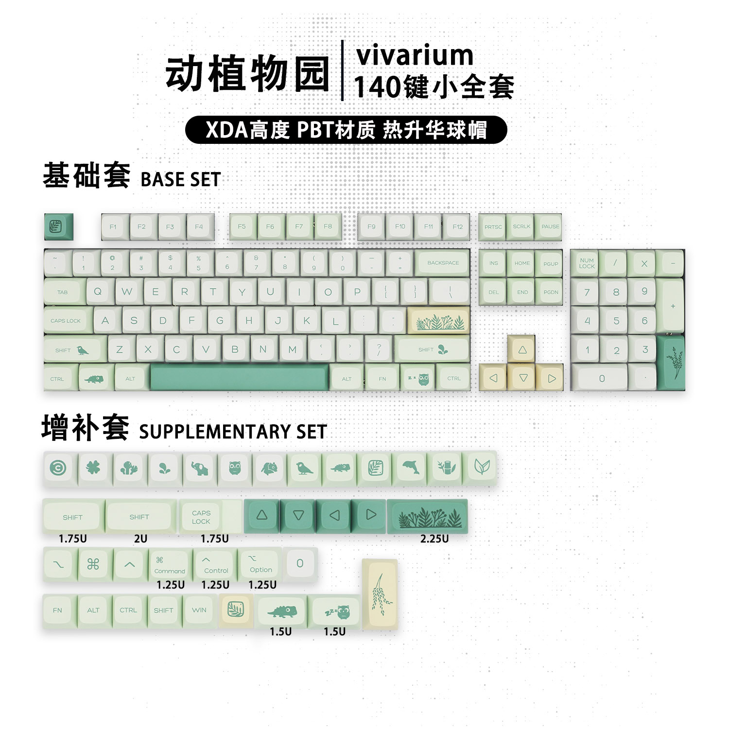 Set di tasti con motivi florea - Keycaps Xda Profile Pbt Dye Sub recensione e prezzo