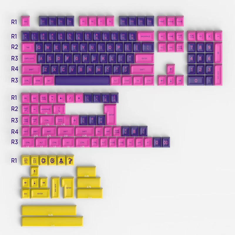 172 tasti/set Copritasti a dop - Keycaps Set Sa Profile Abs recensione e prezzo