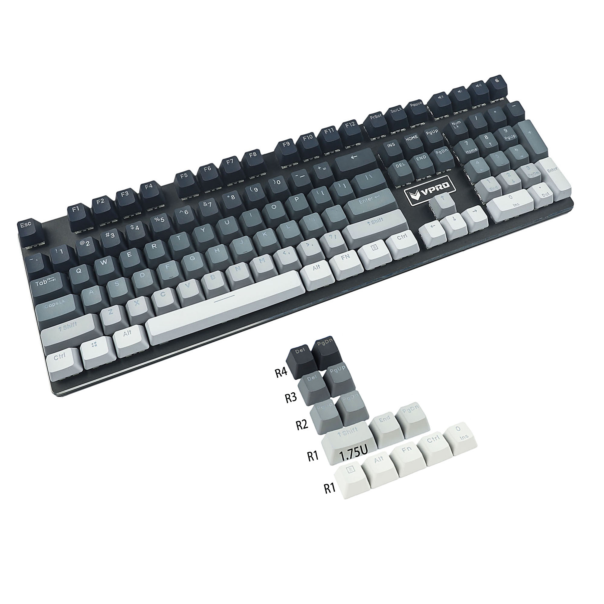 124 YMDK Double Shot Polar Pur - Keycaps Oem Profile 87 Keys recensione e prezzo