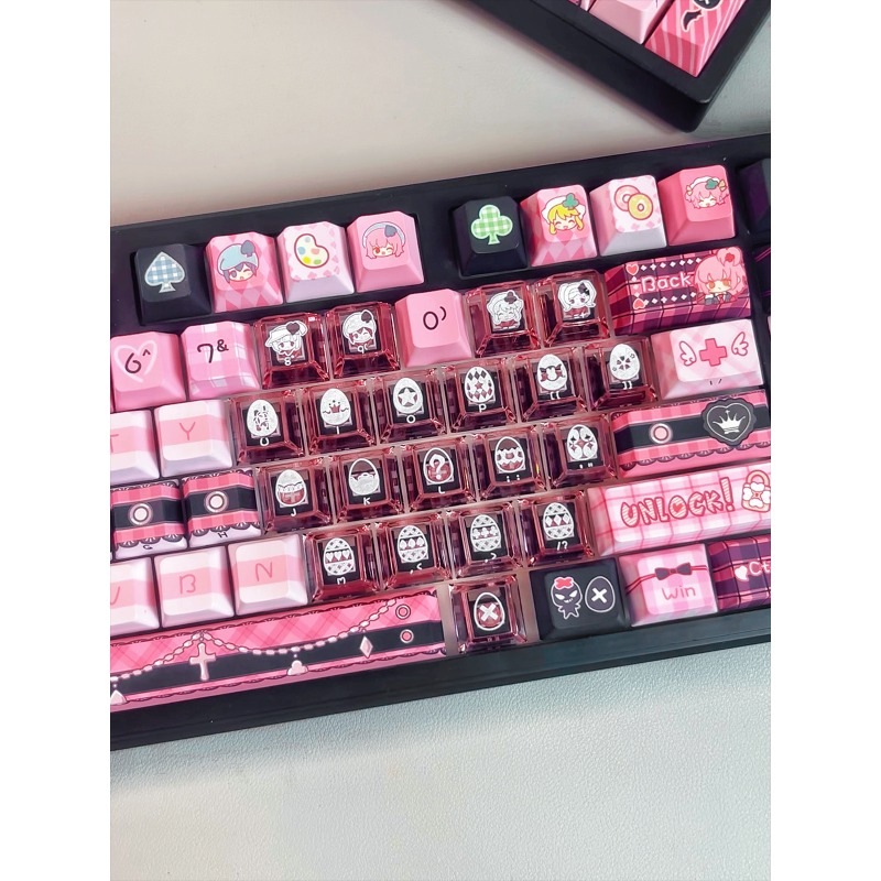 Set di 142 Tasti a Tema Anime  - Keycaps Cherry Profile Pbt recensione e prezzo