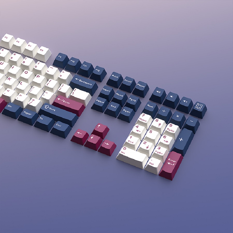 Set di 126 Tasti Warrior Blu e - Keycaps Pbt Double Shot 104 Keys recensione e prezzo