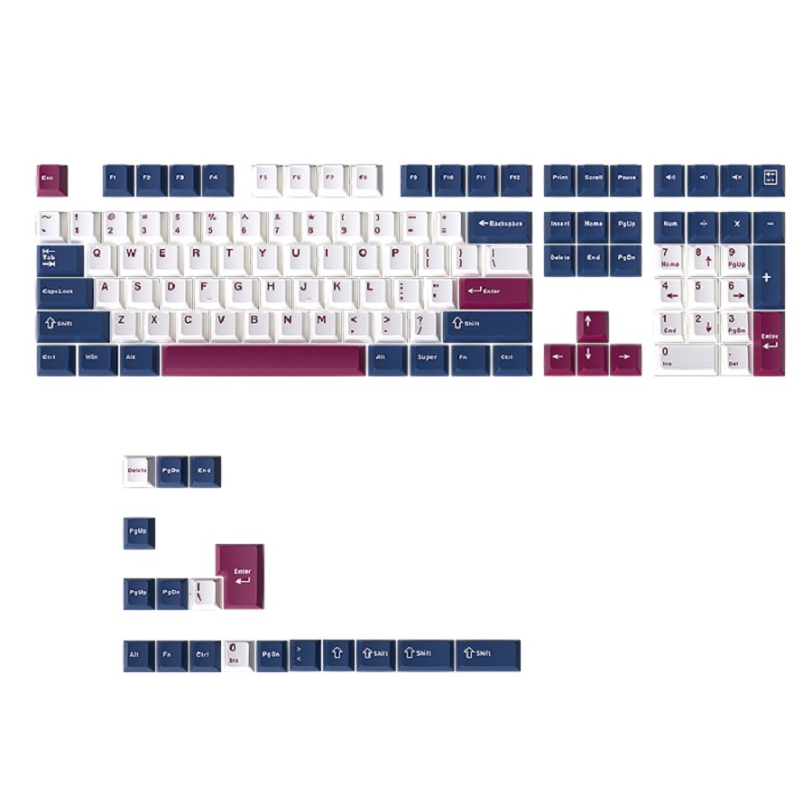 Set di 126 Tasti Warrior Blu e - Keycaps Pbt Double Shot 104 Keys recensione e prezzo
