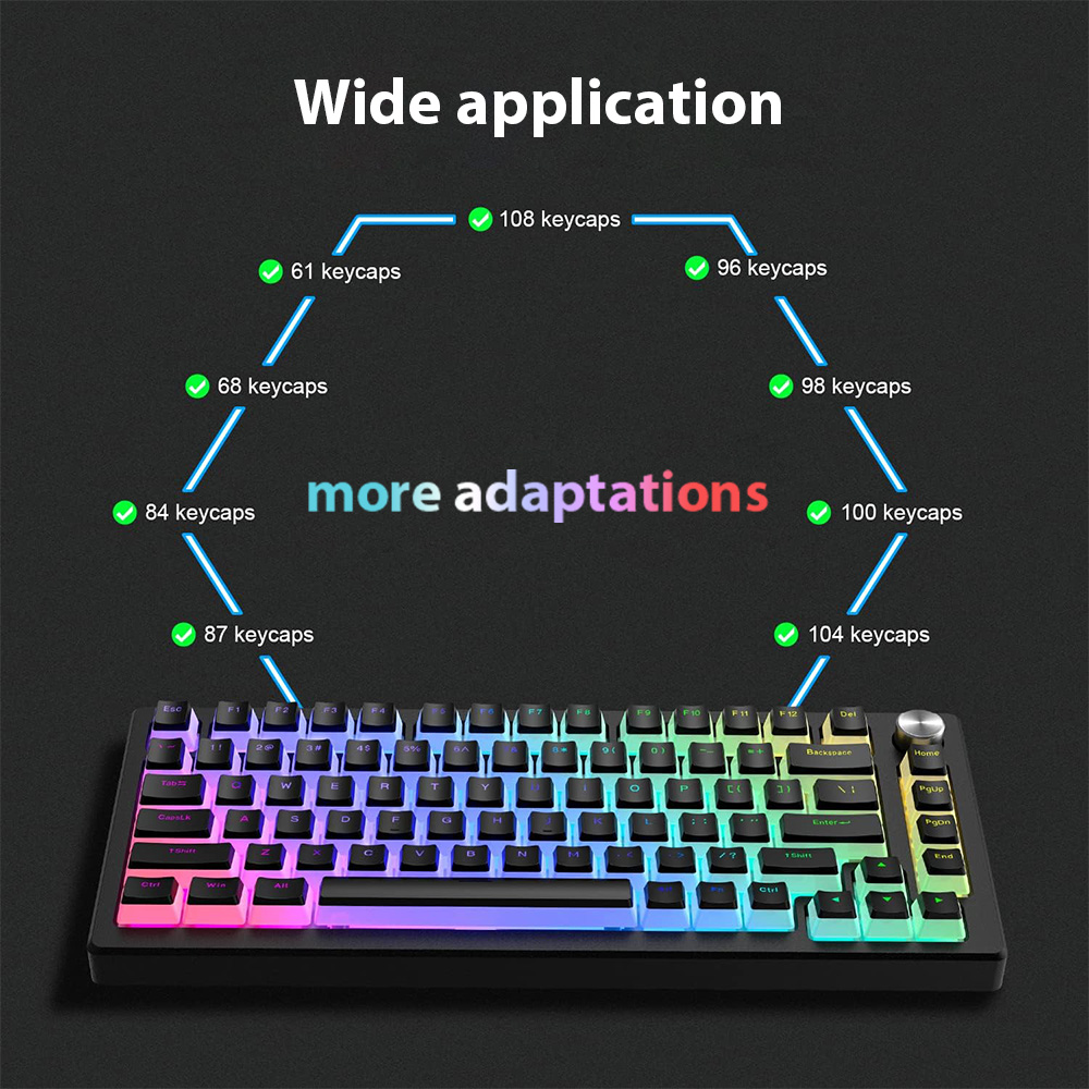 129 tasti Pudding Copritasti P - Keycaps Pbt Double Shot 104 Keys recensione e prezzo