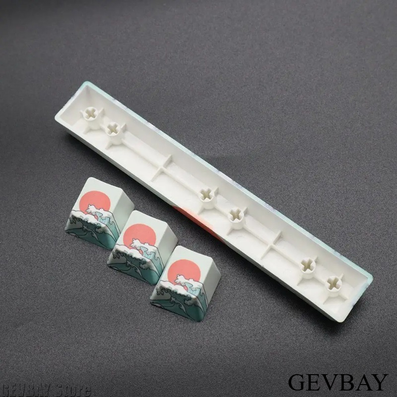 2 tasti PBT Coral Sea, profilo - Keycaps Spacebar 6.25U Custom recensione e prezzo