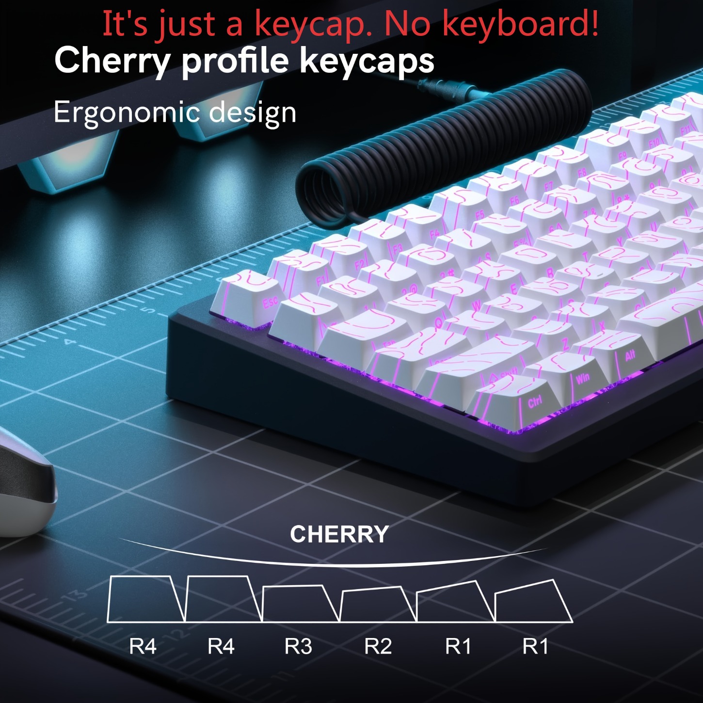 2026 Tasti PBT Contour Line 97 - Keycaps Cherry Profile Pbt recensione e prezzo