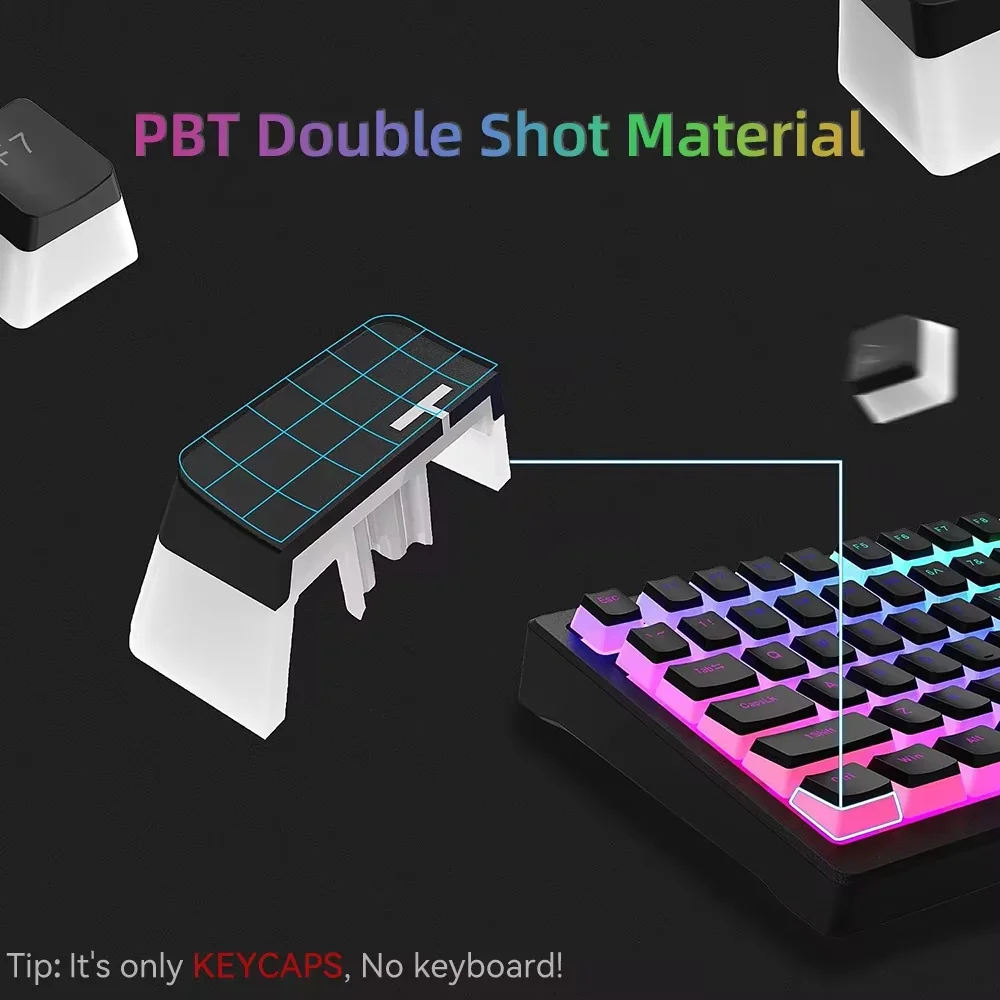 129 tasti Pudding Keycaps PBT  - Keycaps Translucent Pudding Rgb recensione e prezzo