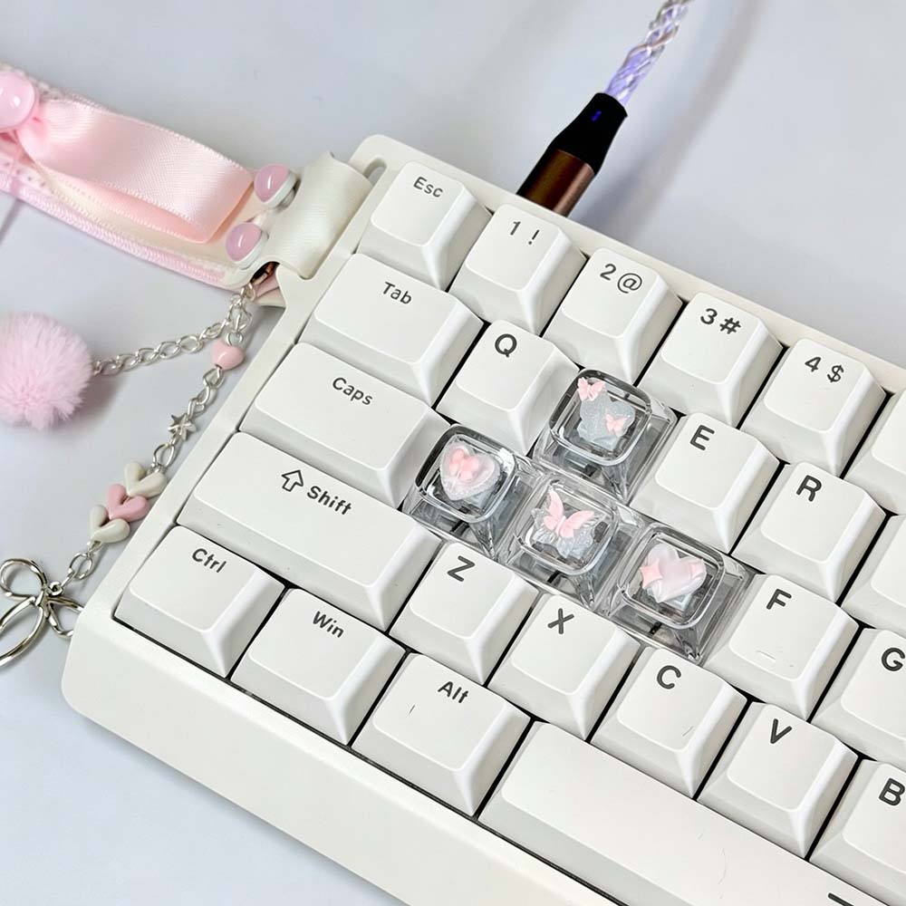 Nuovissimo set di 4 tasti in r - Keycaps Artisan Resin Handmade recensione e prezzo