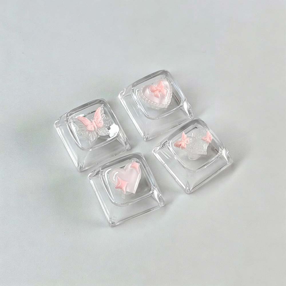 Nuovissimo set di 4 tasti in r - Keycaps Artisan Resin Handmade recensione e prezzo