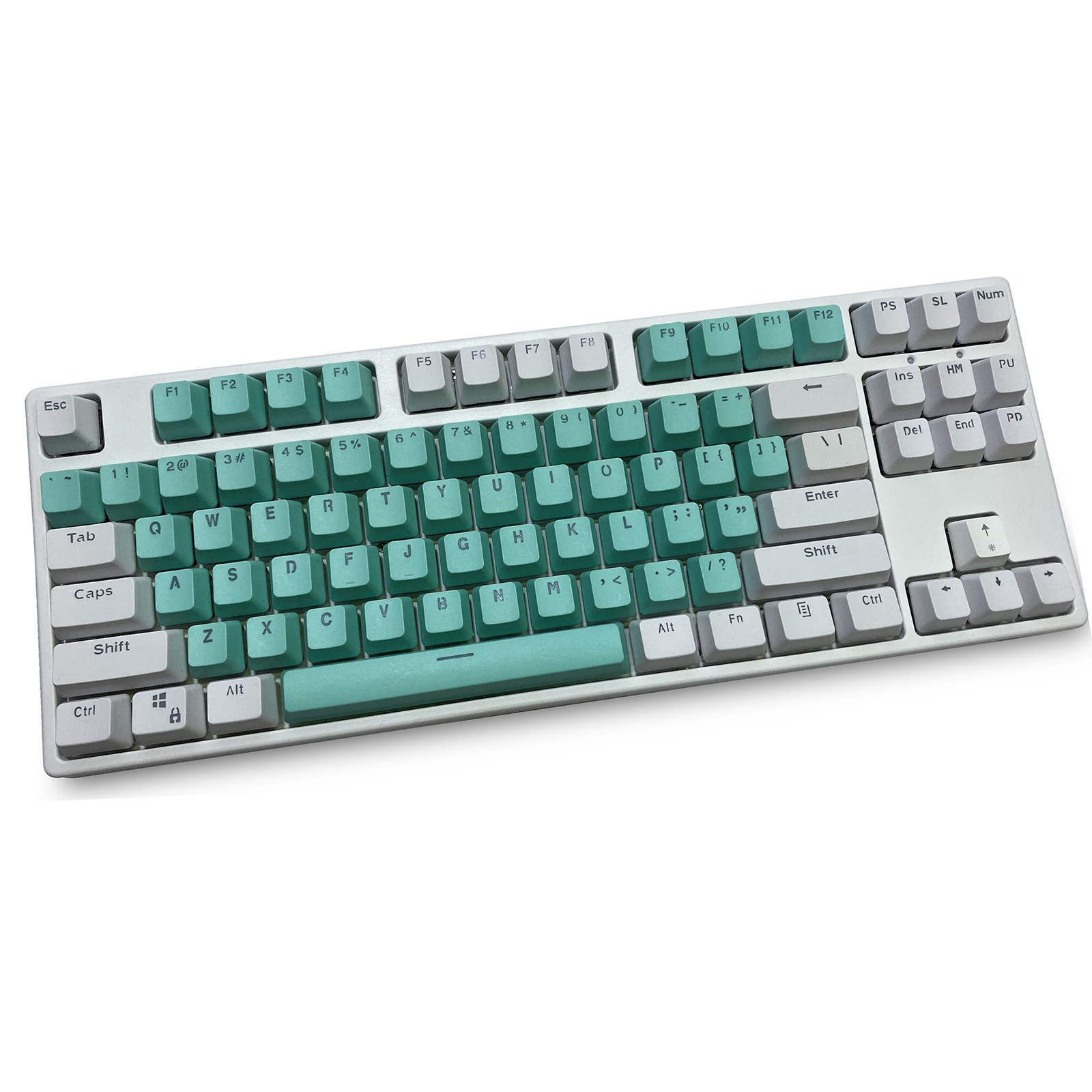 Copritasti PBT ciano bianco Pr - Keycaps Oem Profile 87 Keys recensione e prezzo