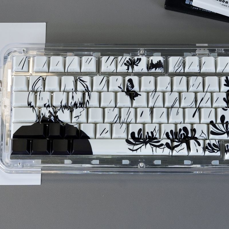 130 tasti Tokyo Ghoul Tema Kan - Keycaps Cherry Profile Pbt recensione e prezzo
