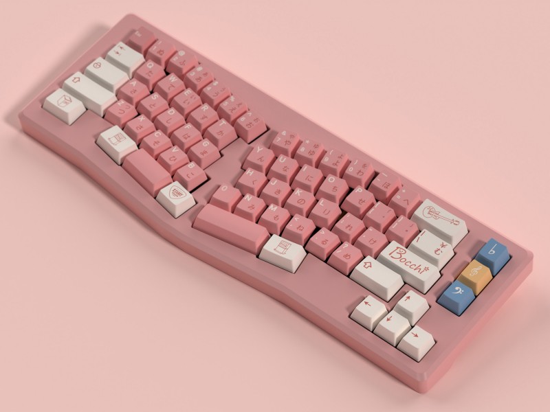 140 chiavi/set Bocchi The Rock - Keycaps Cherry Profile Pbt recensione e prezzo