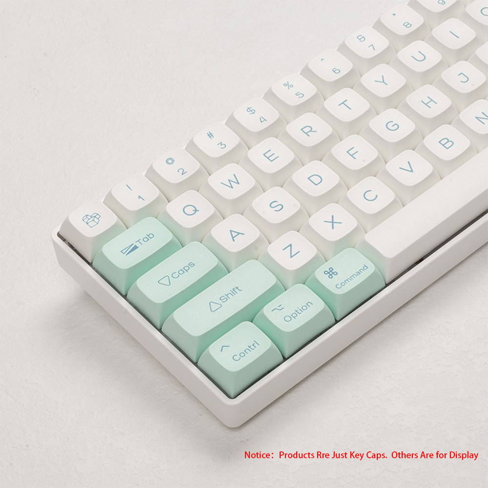 135 tasti Ice Crystal Mint Key - Keycaps Xda Profile Pbt Dye Sub recensione e prezzo