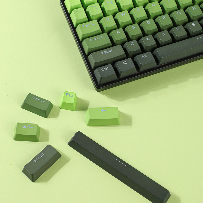 Tasti PBT Matcha Gradient Retr - Keycaps Oem Profile 87 Keys recensione e prezzo