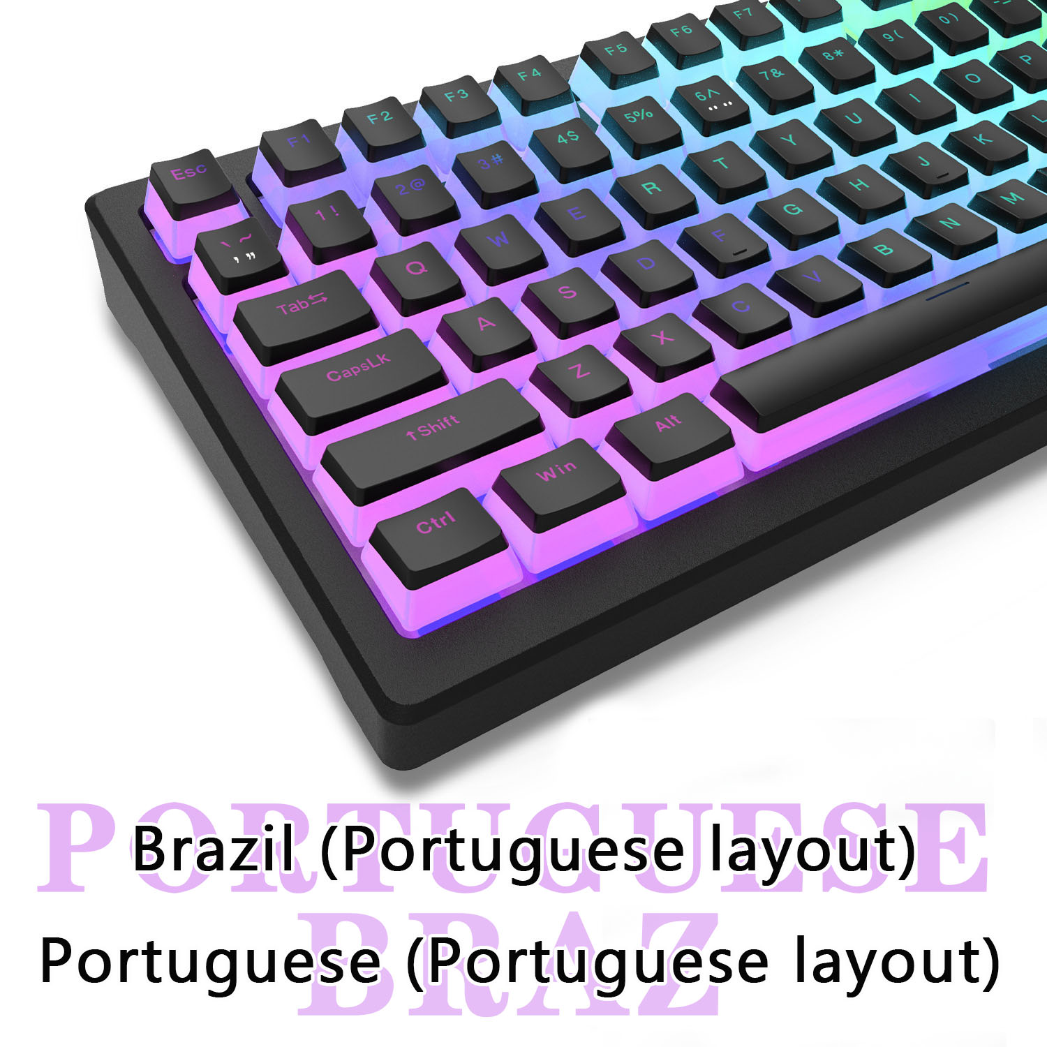 Set di Tasti PBT Pudding con P - Keycaps Translucent Pudding Rgb recensione e prezzo
