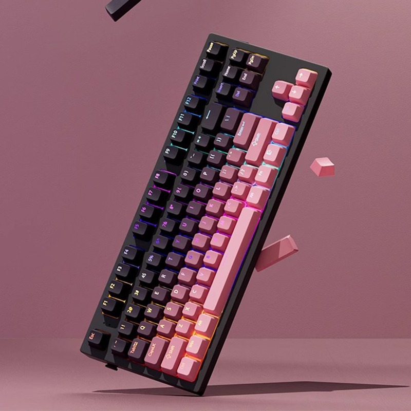 134 tasti sfumati Lucky Red RG - Keycaps Pbt Double Shot 104 Keys recensione e prezzo