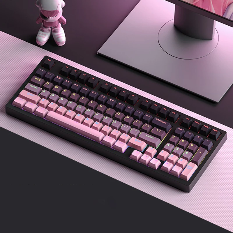 134 tasti sfumati Lucky Red RG - Keycaps Pbt Double Shot 104 Keys recensione e prezzo
