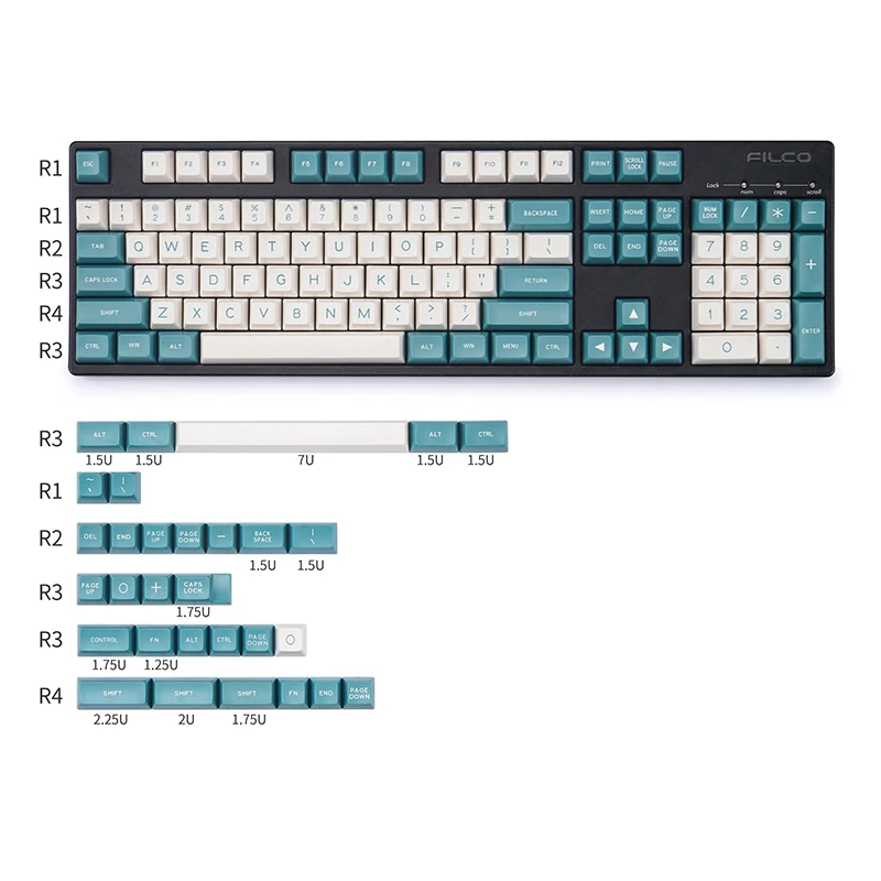Tasti MAXKEY SA profile double - Keycaps Set Sa Profile Abs recensione e prezzo